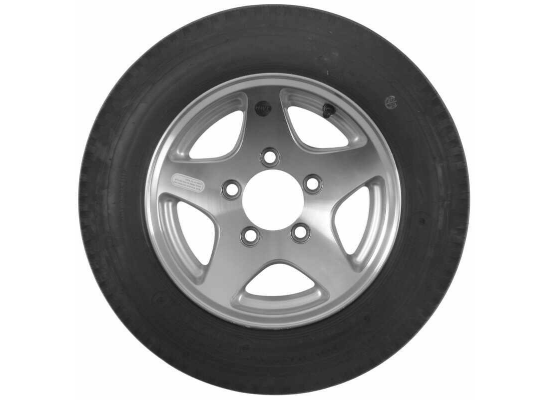 Kenda 4.80-12 Bias Trailer Tire with 12" Aluminum Wheel - 5 on 4-1/2 - Load Range C