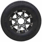 Westlake ST235/80R16 Radial Tire w/ 16" Liger Aluminum Wheel - 8 on 6-1/2 - Load Rating E - Black